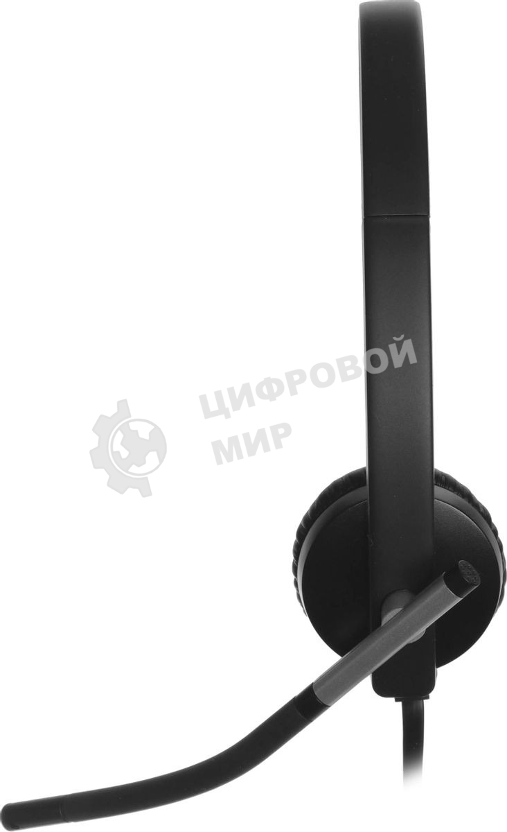 Гарнитура проводная с микрофоном Logitech H650E черный 1.1м 981-000519