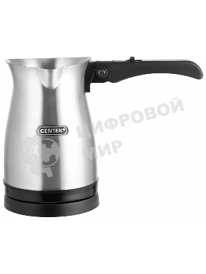 Электрическая турка Centek CT-1099 SS серебристый, исп. кофе - молотый, 0.5 л, 480 Вт