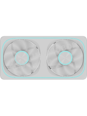Вентилятор для корпуса Formula Air Fusion 2 ARGB 120х120x28 белый 4-pin 33.46дБ (упак.:2шт) (AIR FUSION 2 WH) Ret