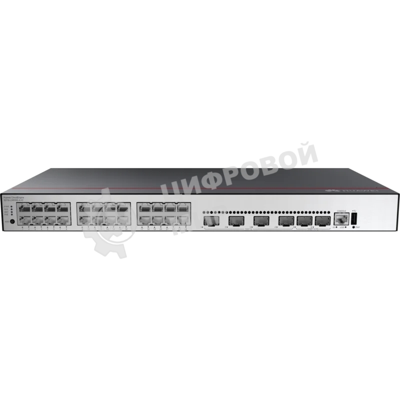 Коммутатор Huawei S5735-L24P4XE-A-V2, 24×1 Гбит/с PoE+ + 4×10 Гбит/с SFP+, управляемый