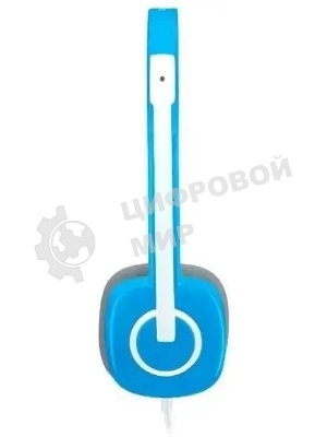 Гарнитура Logitech H150 голубой, проводная, 3.5 мм