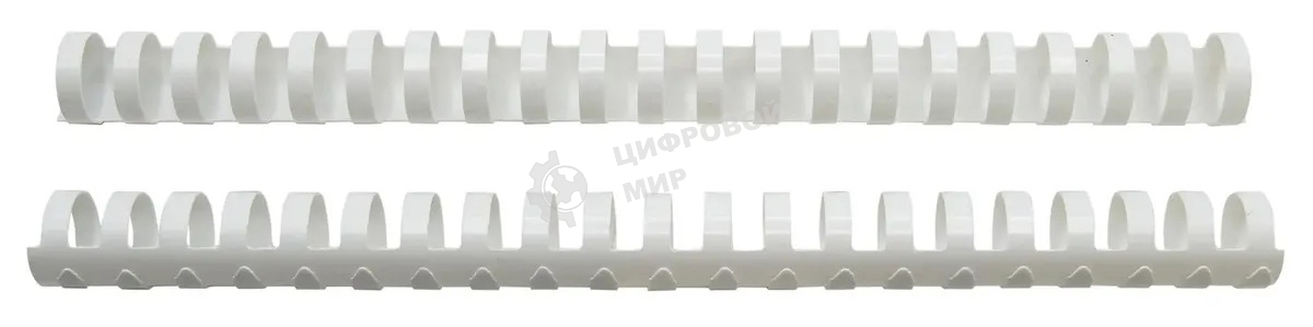 Пружины для переплета пластиковые Silwerhof d=28 мм 211-240 лист A4 белый (50 шт)