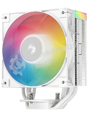 Кулер для процессора DEEPCOOL AG400 WH ARGb V2 белый 120мм алюминий+медь 2100rpm 31.6db 4-pin 220W 152мм