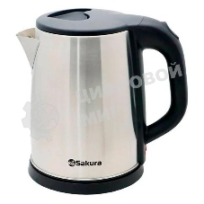 Чайник электрический Sakura SA-2149 2 л, нерж+черн д