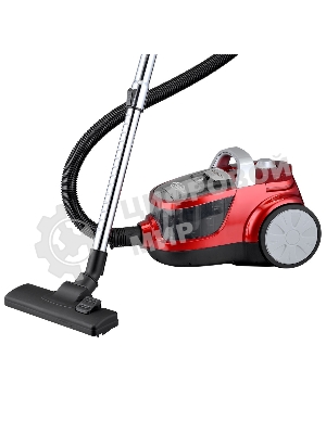 Пылесос Delta LUX DL-0836 красный, 450/2600 Вт, уборка сухая, пылесборник контейнер 2 л