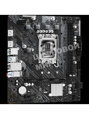 Материнская плата ASRock H610M-H2/M.2, LGA 1700, Intel H610, 2xDDR4, 4xSATA, 1xM.2, 1xPCIe 4.0 x16, 1xPCIe 3.0 x1, 2xHDMI, 1x1Gb LAN, 4xUSB-A 3.2 Gen 1, 2xUSB-A 2.0, 7.1, Micro ATX