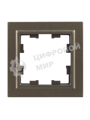 Рамка 1-местная IEK BRITE РУ-1-БрШ шампань