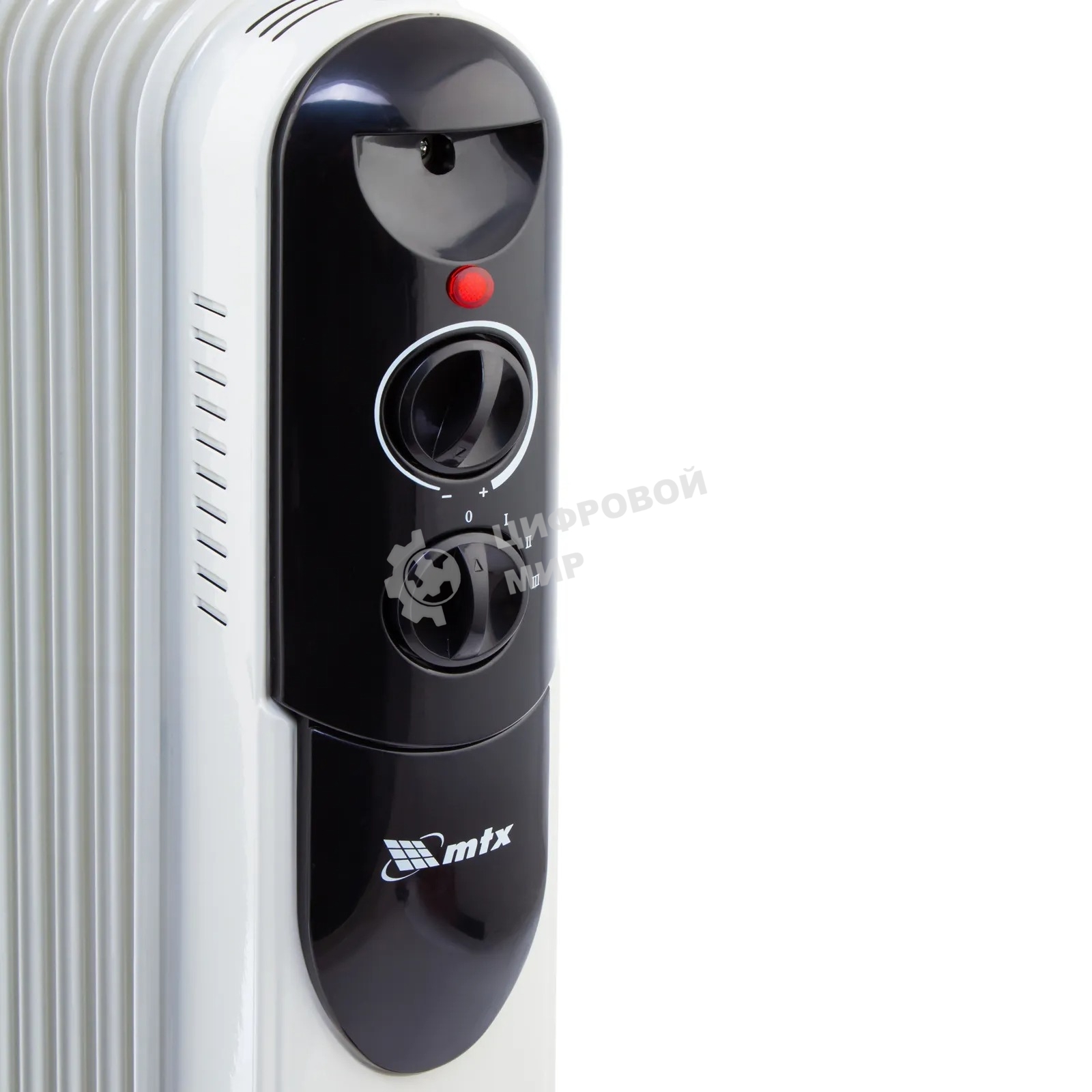 Обогреватель масляный MTX OCH-2000, белый, 2000 Вт, 20 м2, термостат