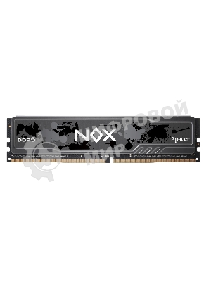 Оперативная память Apacer Nox, DDR5, 16Gb (1x16 GB), 6000 MHz, CL40, DIMM, радиатор, черный