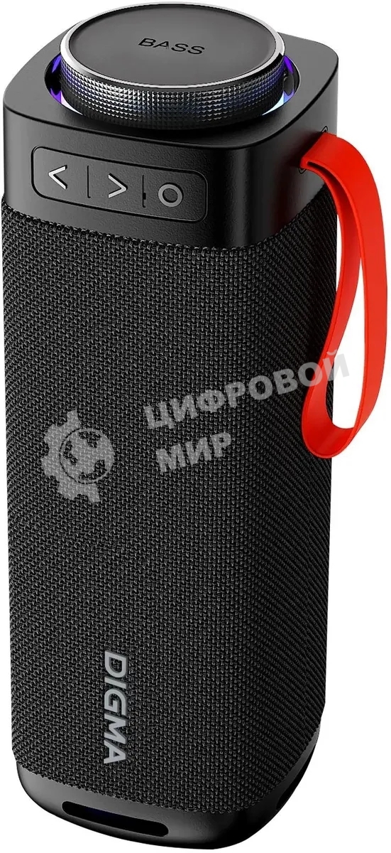 Портативная колонка Digma D-PS1522 черный 60W 2.0 BT 10м 3000mAh (PS1522B)