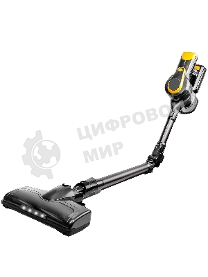 Пылесос вертикальный Brayer BR4273 серый/желтый, питание от аккумулятора, 350 Вт, уборка сухая, пылесборник 0,8 л