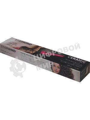 Щипцы для завивки волос Starwind SHE6610 розовый/черный, 10 мм, 180 °C, 1 режим