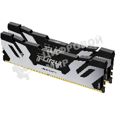 Оперативная память Kingston Fury Renegade, DDR5, 32Gb (2x16Gb), 7600MHz, CL38, DIMM, с радиаторами, серебристый/черный