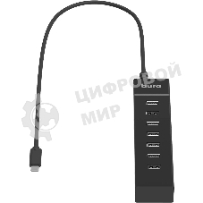 Разветвитель USB-C Buro BPH-C-P107 7порт. черный