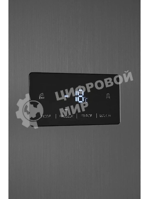 Холодильник Hyundai CS55023F нержавеющая сталь двухкамерный 347/185 л морозилка слева, No Frost, Side by Side