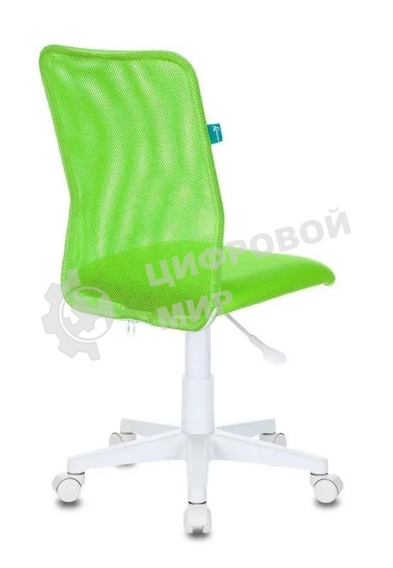 Кресло детское Бюрократ KD-9/WH/TW-18 TW-03А TW-18 салатовый, сетка/ткань (пластик белый)