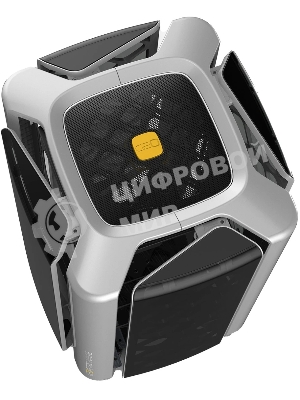 Компьютерный корпус без блока питания Geometric Future Model 2 The Ark, Midi-Tower, TG, no fans, 3xUSB-A 3.0, 1xUSB 3.2 Type-C, mATX, mITX Gray