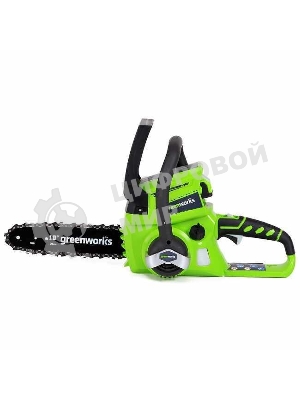 Цепная пила аккумуляторная GreenWorks G24CS25K2, 24V, 25 см, c АКБ 2Ач и ЗУ (2007707UA)