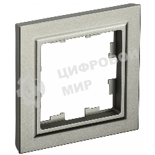 Рамка 1-местная IEK BRITE РУ-1-БрШ шампань