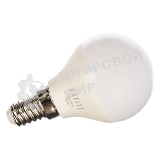 Лампа светодиодная SAFFIT SBG4509 (55081) 9Вт Е14 белый матовый шар