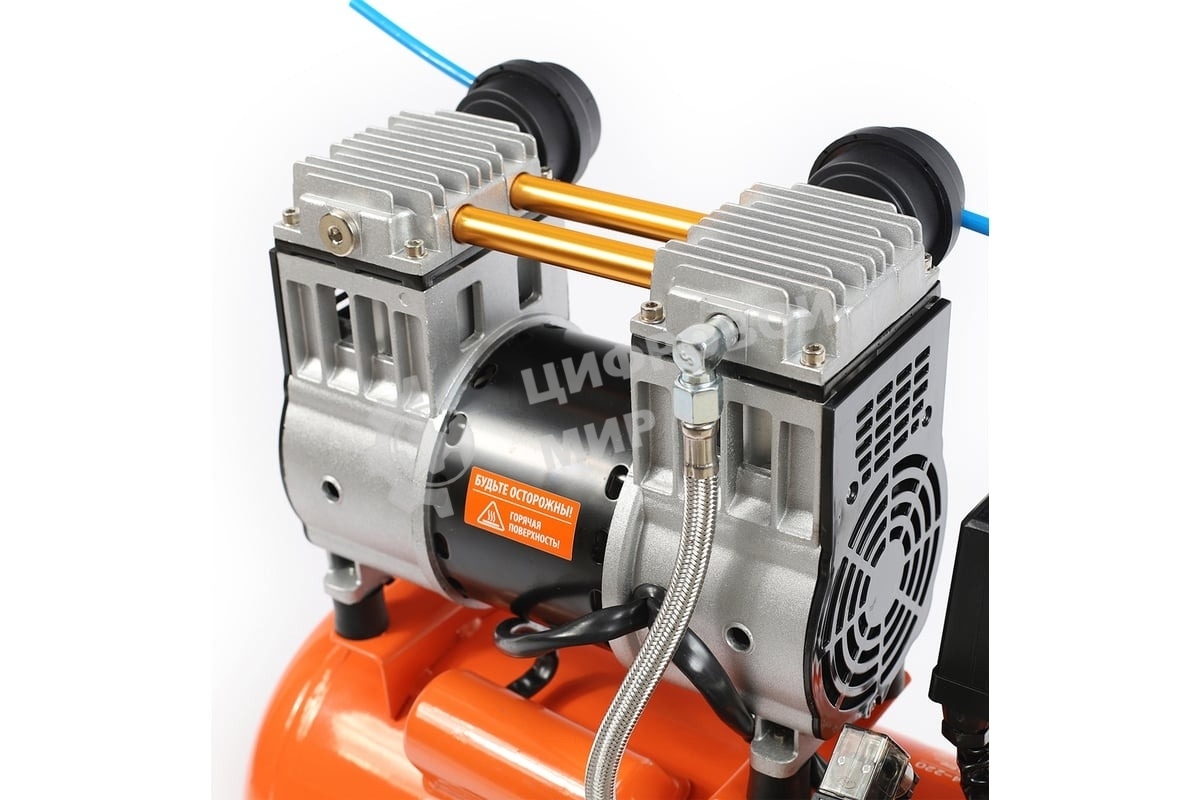 Компрессор поршневой безмасляный Patriot WO 24-220, 200 л/мин, 8 бар, 1250 Вт, 24 л, быстросъемный 1/4