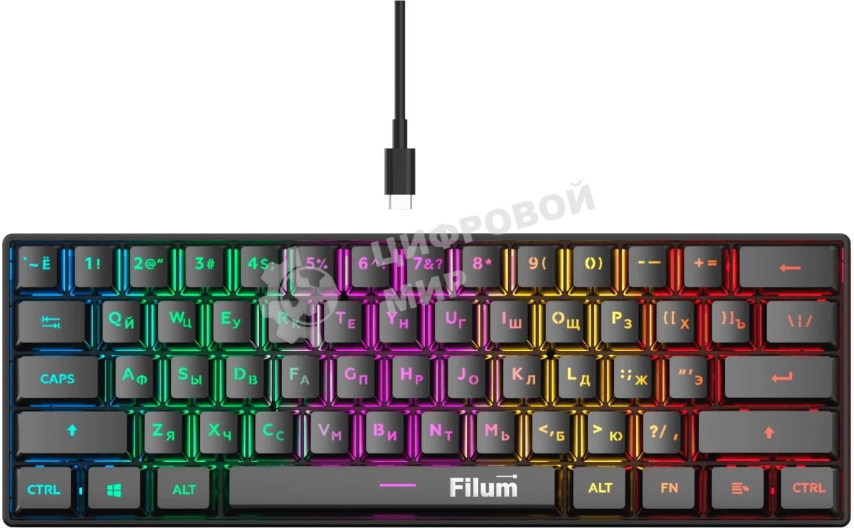 Клавиатура Filum FL-GKBM10 проводная, USB Type-A, чёрный