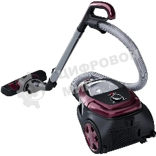 Пылесос Atvel DX2000 бордовый/черный, 410/2000 Вт, уборка сухая, пылесборник контейнер 2.5 л