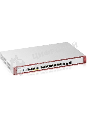 Межсетевой экран Zyxel USG FLEX 700H, Rack, 2xSFP+ (LAN/WAN), 2xRJ-45: 1/2.5/5/10G PoE+ (LAN/WAN), 2xRJ-45: 1/2.5G (LAN/WAN), 8xRJ-45: 1G (LAN/WAN), 1xUSB3.0 **