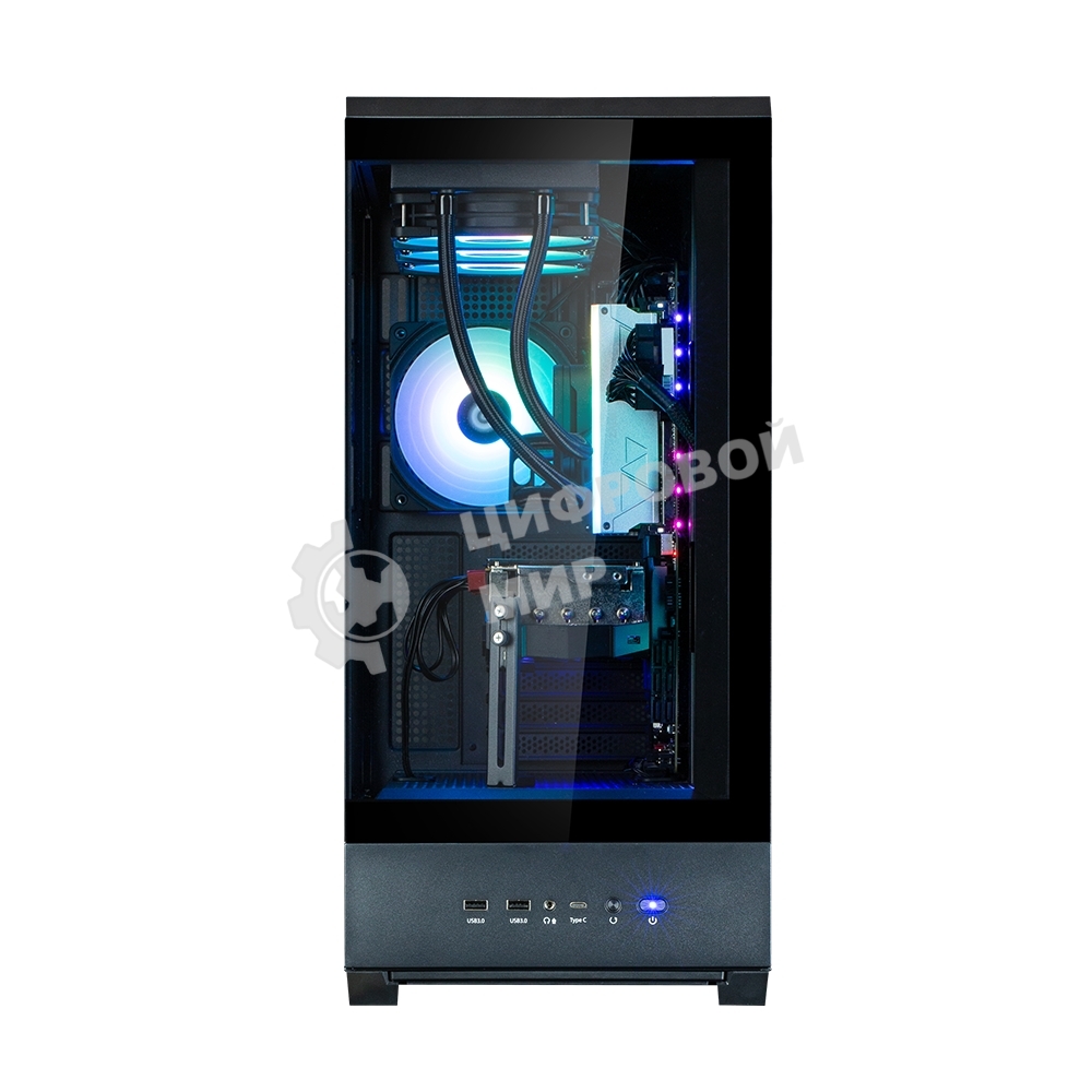 Компьютерный корпус ZALMAN P50 DS, ATX, черный, WINDOW, 2x3.5