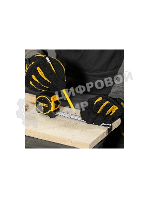 Рулетка Denzel 5м х 25мм, двухкомп. корпус, магнитный обрезиненный зацеп