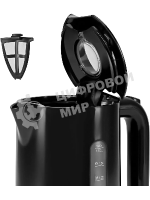 Чайник электрический Polaris PWK 1803C Water Way Pro, пластик Черный