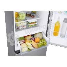 Холодильник Samsung RB38C600CS9/EF серебристый двухкамерный 276/114л морозилка снизу, No Frost