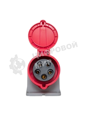 Розетка стационарная наружная EKF 125 ps-125-32-380-PRO PROxima 3Р+РЕ+N 32А 380В IP44