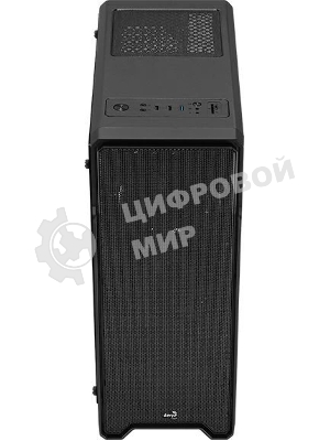 Компьютерный корпус Aerocool/Formula Ore Saturn FRGb-G-BK-v1 (2xUSB, 2xAudio, 0.5 мм,3x120 мм FAN, прозрачная стенка-закаленное стекло, ATX,