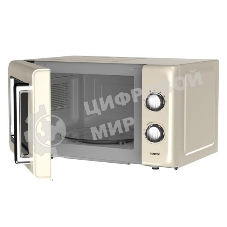 Микроволновая печь Centek SOLO CT-1553 слоновая кость, 20 л, 800 Вт, переключатели - поворотный механизм