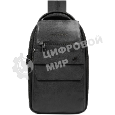 Рюкзак слинг мужской Piquadro Solm CA7028S141/N черный кожа