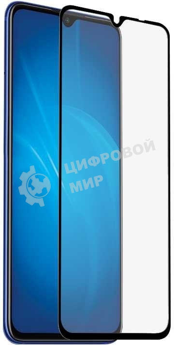 Защитное стекло для экрана DF xiColor-80 для Xiaomi Redmi 9/9T/Poco M3 прозрачная, 1 шт, черный df xicolor-80 (black)