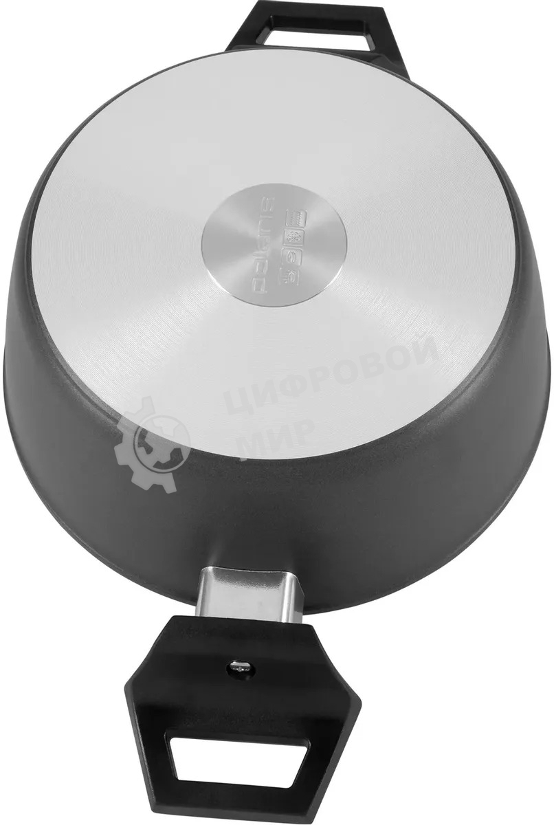 Кастрюля Polaris Graphit 24C, 4 л, с крышкой, темно-серый