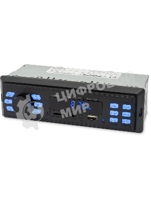 Автомагнитола Digma MCP-225B, 1 DIN, Bluetooth, USB Type-A, AUX