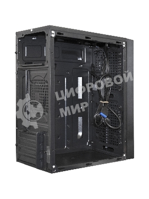 Компьютерный корпус Minitower ExeGate mEVO-9302-RGb-700W-12 (mATX, БП 700NPX с вент. 12см, 2хUSB+1хUSB 3.0, HD аудио, черный с RGb подсветкой)