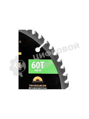 Пильный диск по дереву Denzel ф216 х 20 мм, 60 зубьев