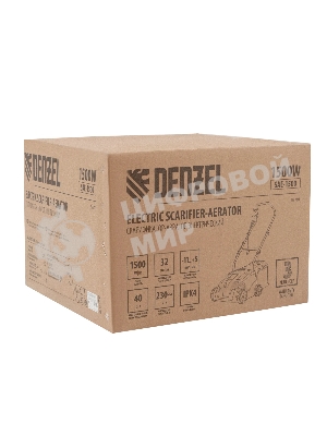 Скарификатор-аэратор электрический Denzel SAE-1500, 1500 Вт, -11/+5 см, 32 cм