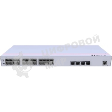 Коммутатор Huawei S310-24P4S L2+ (static router), 24*10/100/1000BASE-T ports, 4*GE SFP ports, POE+(370W)