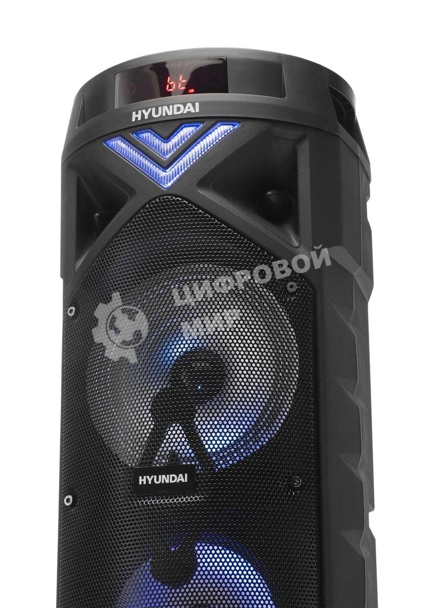 Минисистема Hyundai H-MC180 черный 80Вт/FM/USB/BT/SD/MMC