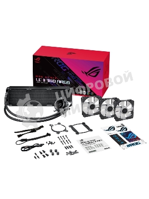 Система жидкостного охлаждения ASUS ROG STRIX LC II 360 ARGb 90RC00F1-M0UAY4 черный 120мм алюминий+медь 37,6db 4-pin