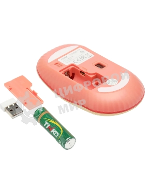 Мышь беспроводная Acer OMR205 бежевый/розовый, 1200 dpi, радиоканал, USB, кнопки - 3