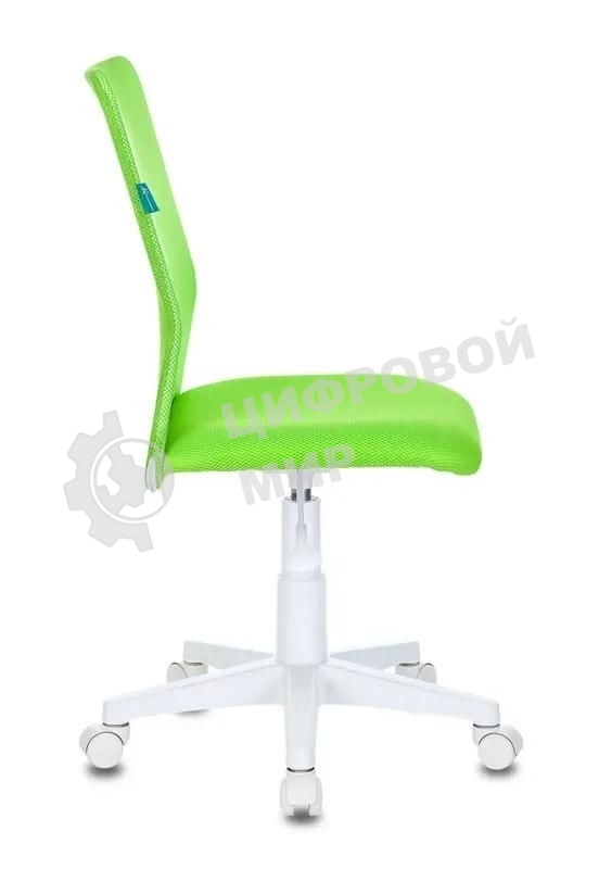 Кресло детское Бюрократ KD-9/WH/TW-18 TW-03А TW-18 салатовый, сетка/ткань (пластик белый)