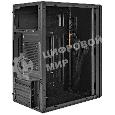 Компьютерный корпус Minitower ExeGate BAA-303-UNS400 (mATX, БП UNS400 с вент. 12см, 2*USB, HD Audio, черный)