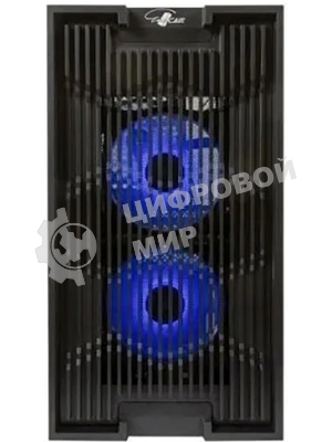 Компьютерный корпус Minitower mATX Eurocase 00-01003410 M07 3ARGb черный без БП закаленное стекло USB 3.0