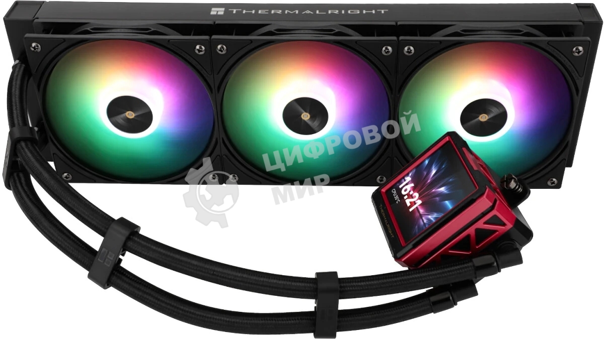 Система жидкостного охлаждения Thermalright Frozen Warframe ULTRA 360 ARGb Soc-AM5/AM4/1151/1200/2066/2011/1700 черный 4-pin 29.6dB Al LCD Ret (F-WFRAME-ULT-360-BL-ARGb)